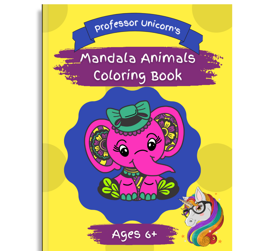 Professor Unicorn&#39;s Mandala Animals Coloring Book