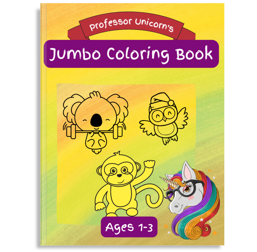 Professor Unicorn&#39;s Jumbo Coloring Book